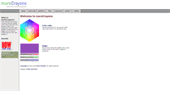 Desktop Screenshot of morecrayons.com